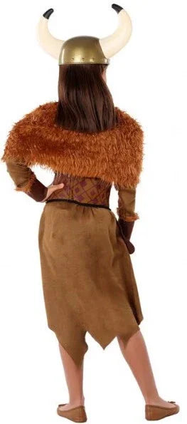 Disfraz de Vikinga Bárbara para Niña Vikingos Infantiles Atosa