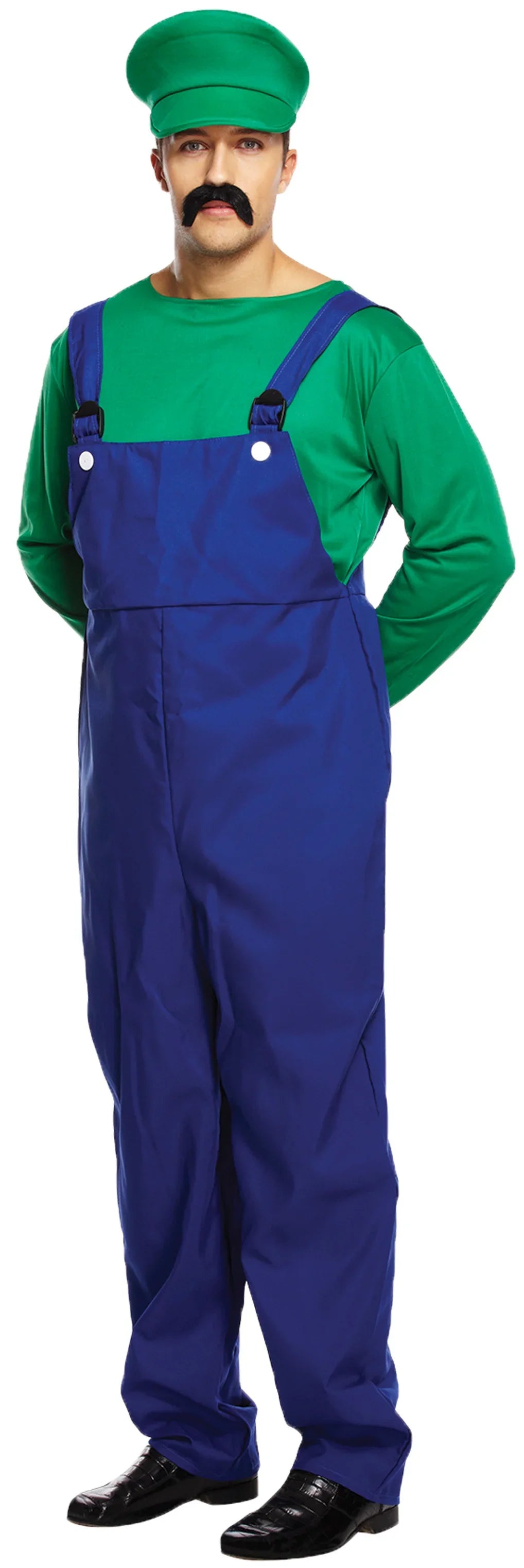 Disfraz de Luigi para Hombre Super Mario Bros y Luigi Harlequin