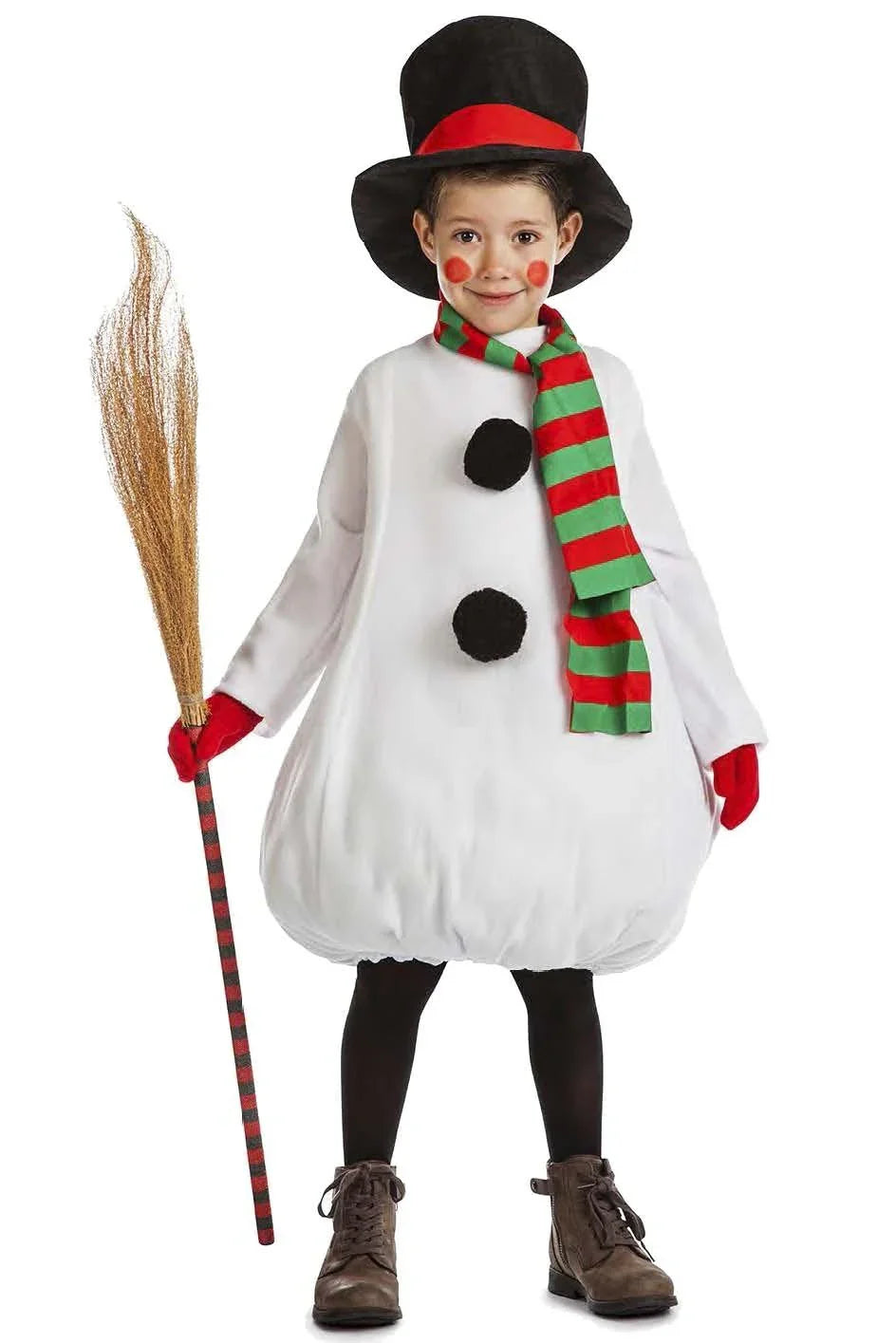 Disfraz de Muñeco de Nieve con Bufanda para Niño Muñecos de Nieve Kimokawaii