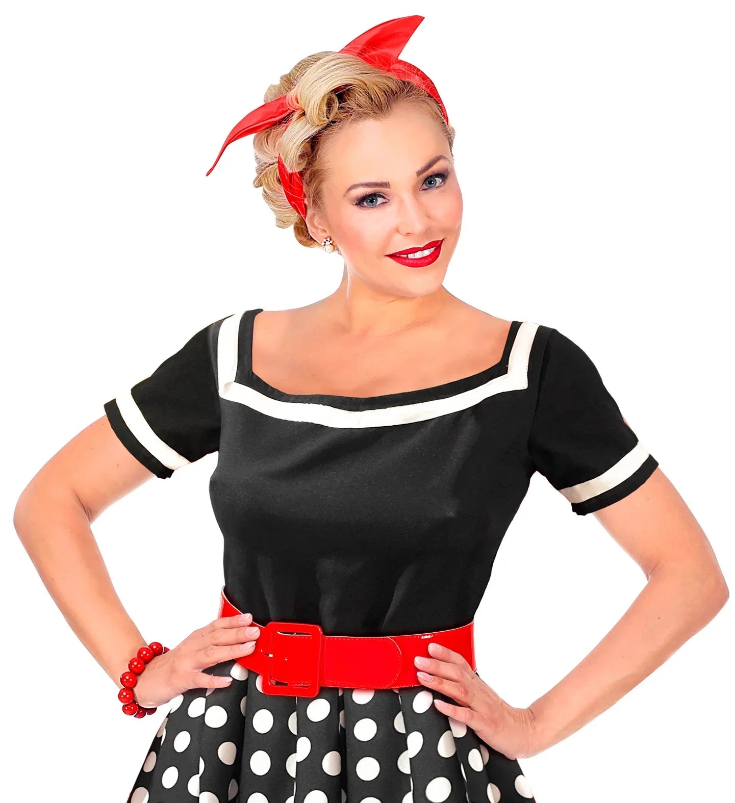 Cinturón Rojo Ancho de Vinilo Cinturones Widmann