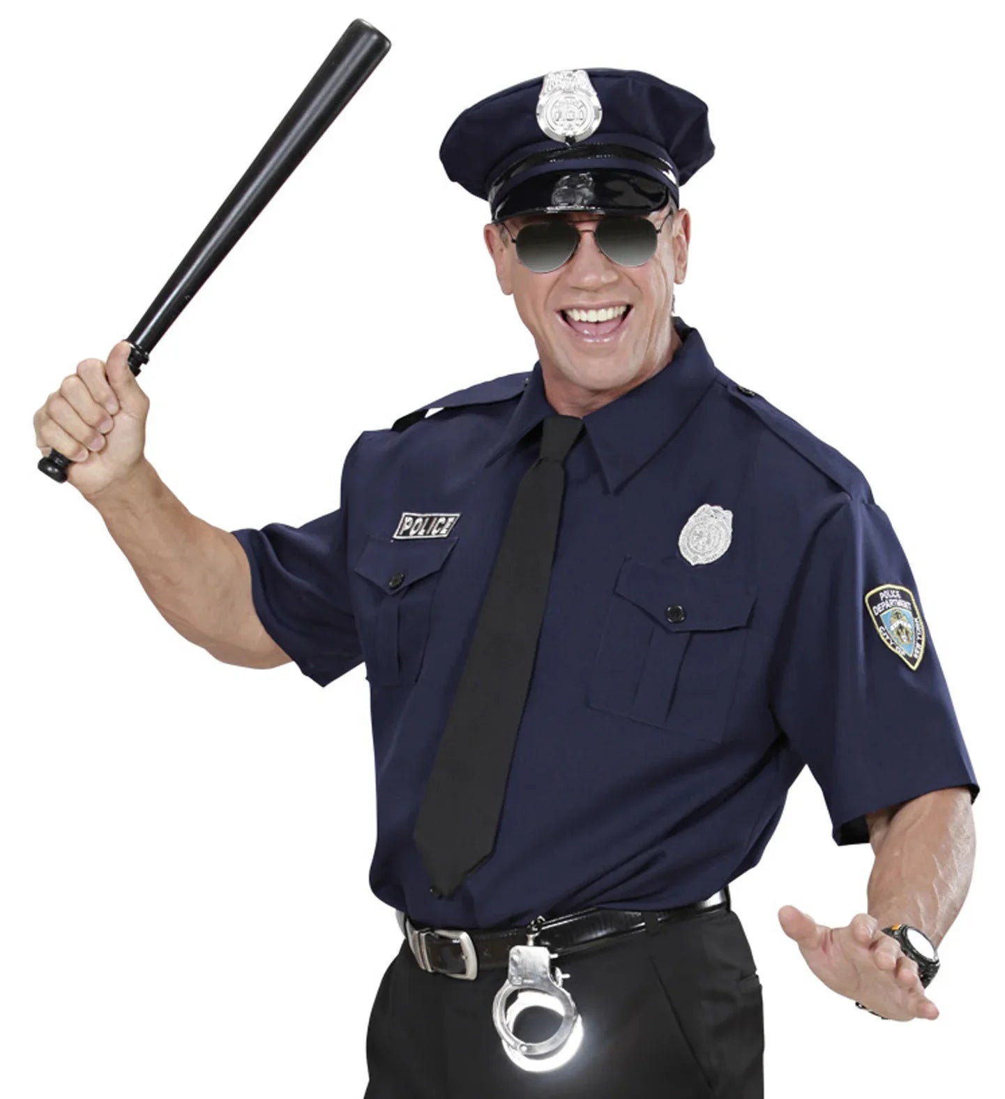 Set de Policía con Camisa, Corbata y Sombrero Policía Widmann