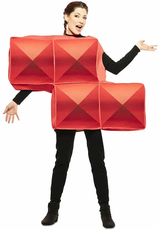 Disfraz de Tetris Rojo para Adulto Tetris EuroCarnavales