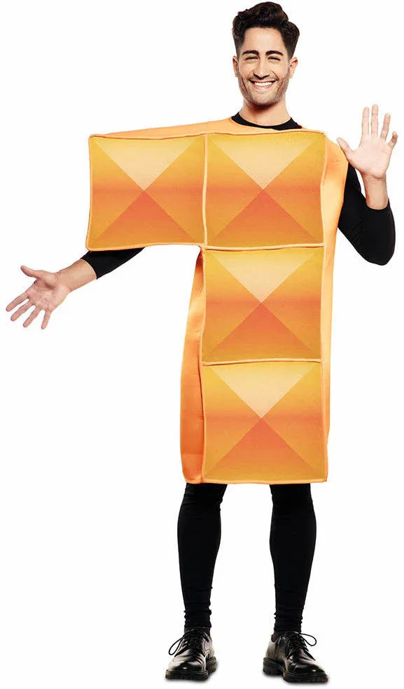 Disfraz de Tetris Naranja para Adulto Tetris EuroCarnavales