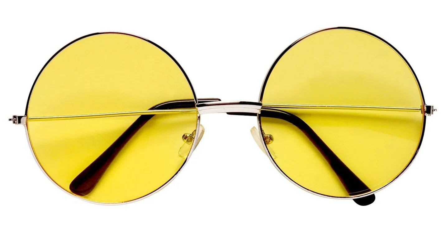 Gafas Hippies Amarillas Estilo Años 70 Gafas Hippies Redondas Widmann
