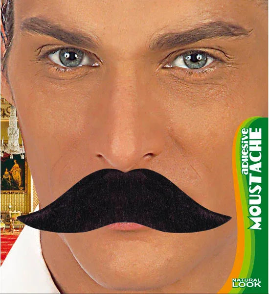 Bigote Negro - Natural Look - COMPLEMENTOS Widmann