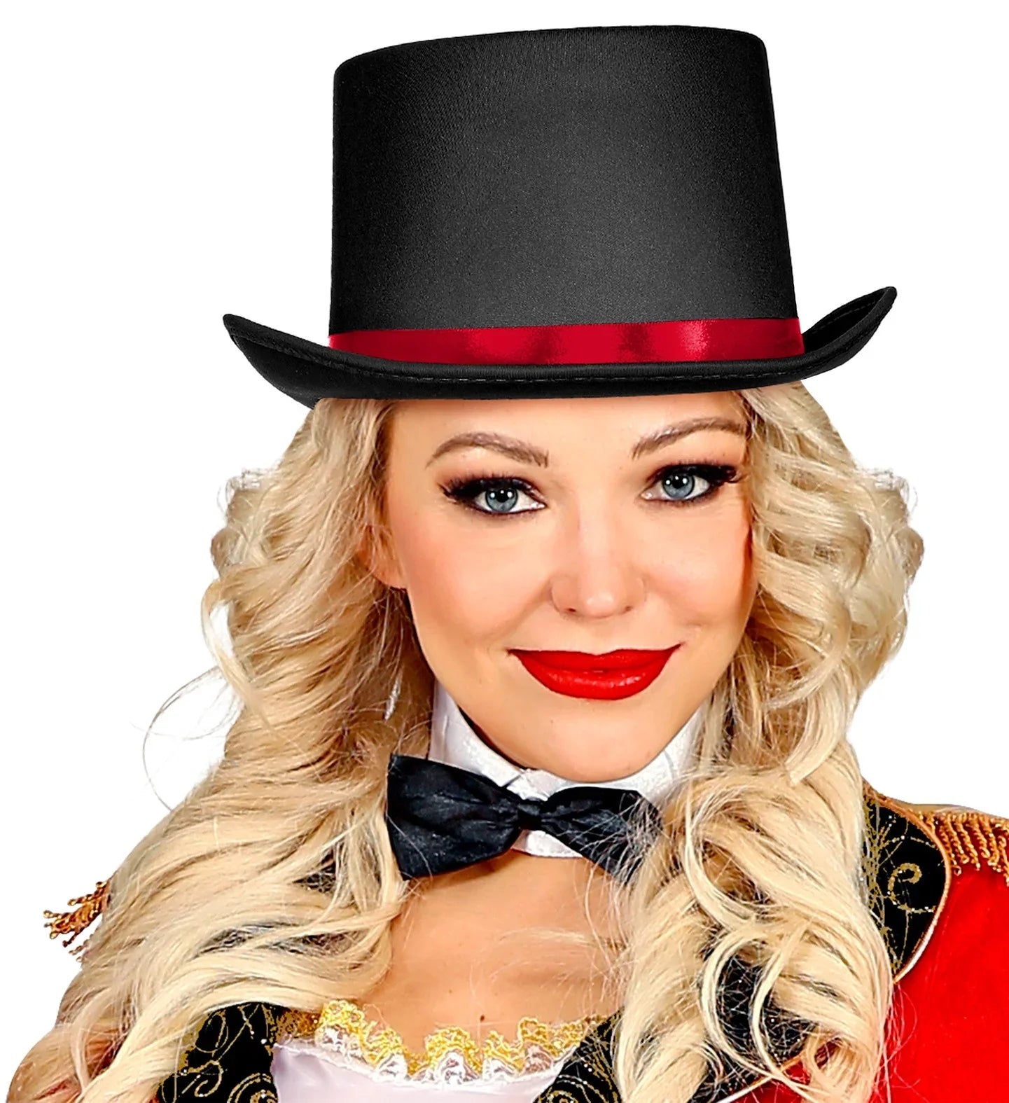 Chistera de Domador Negra con Cinta Roja Chisteras Widmann