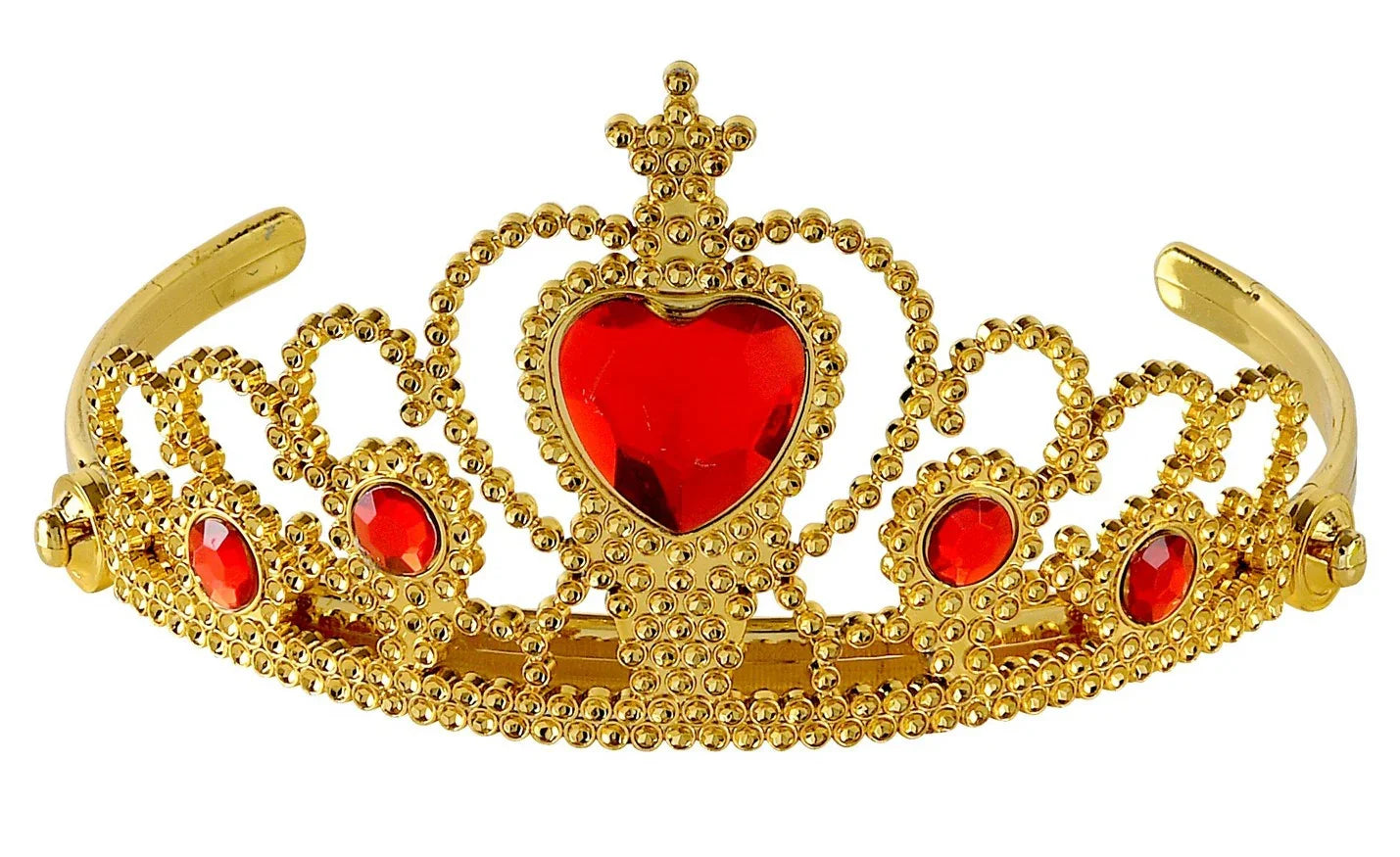 Tiara de Princesa Dorada con Gemas Rojas Infantil Coronas y Tiaras Widmann