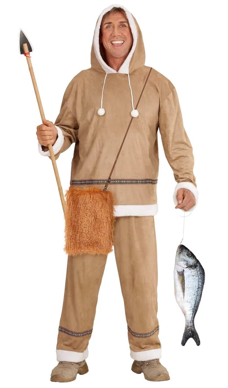 Bolso de Peluche Marrón Complementos Trogloditas y Cavernícolas Widmann