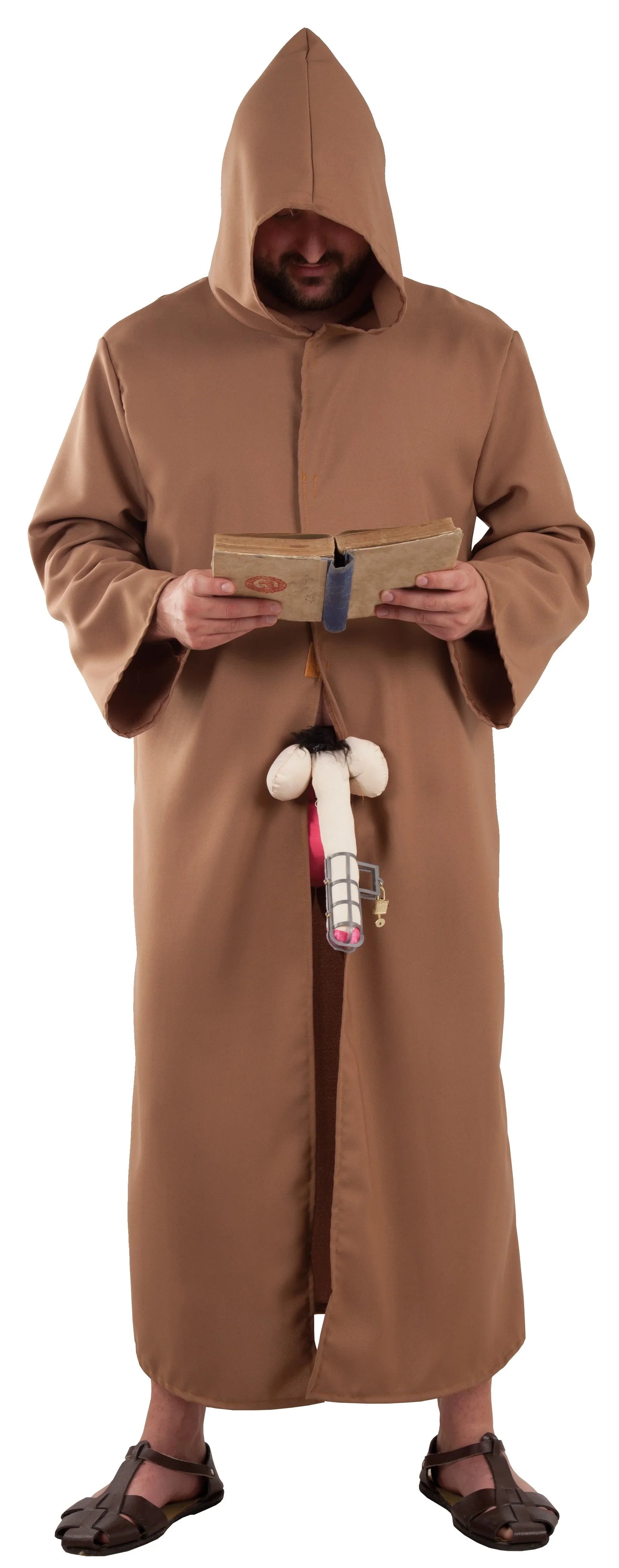 Disfraz de Monje con Cepo de Castidad para Hombre Disfraces Originales Fycar