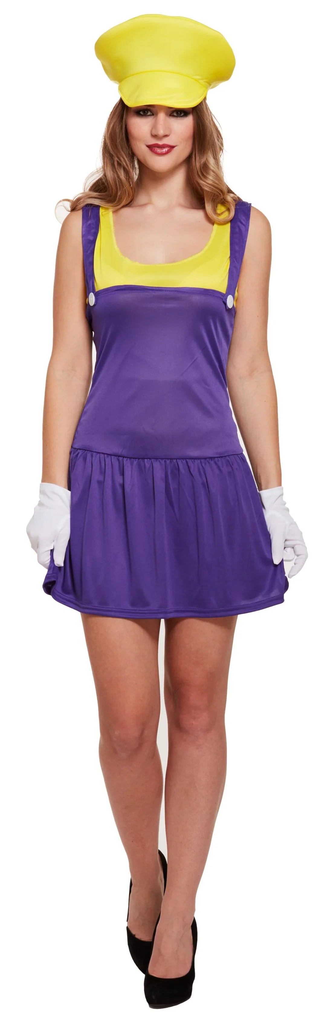 Disfraz de Wario para Mujer Super Mario Bros y Luigi Harlequin