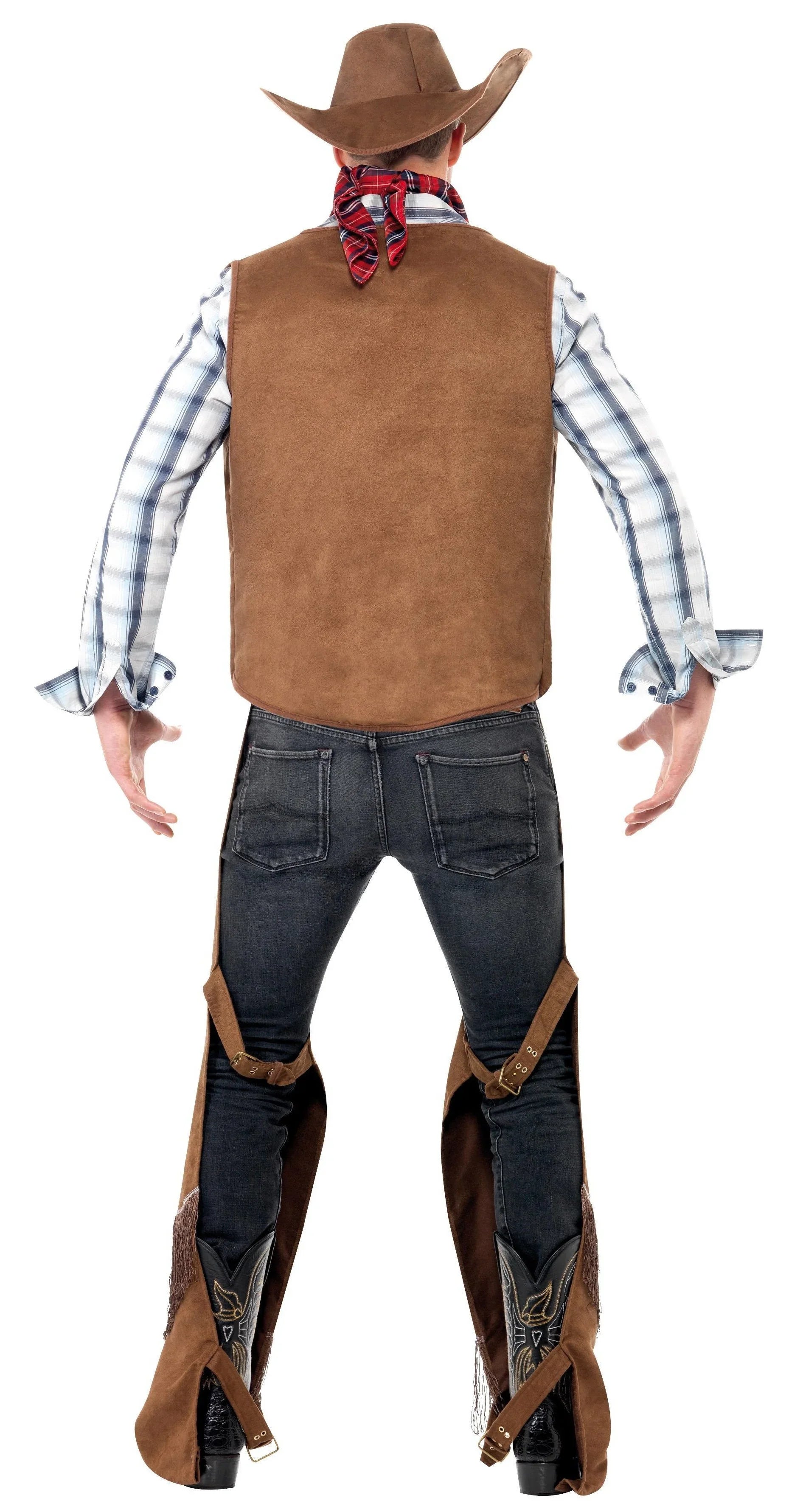 Disfraz de Vaquero con Chaleco para Hombre Vaquero Smiffys