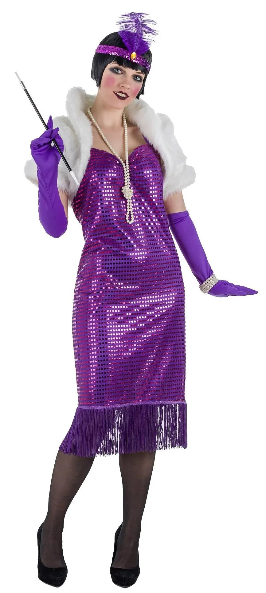 Disfraz de Charlestón con Chaqueta para Mujer Años 20 Charleston y Gangster Kimokawaii