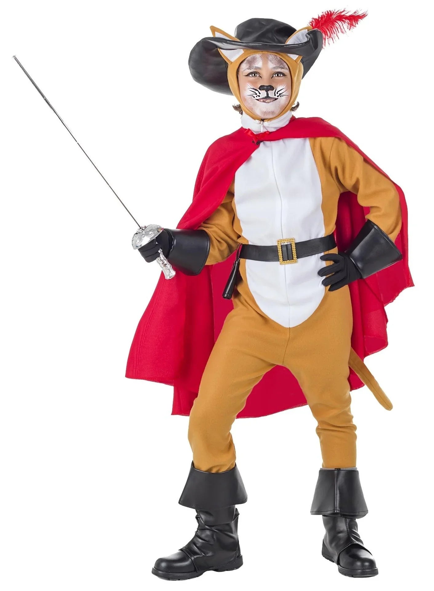 Disfraz de Gato con Botas para Niño Gato Kimokawaii