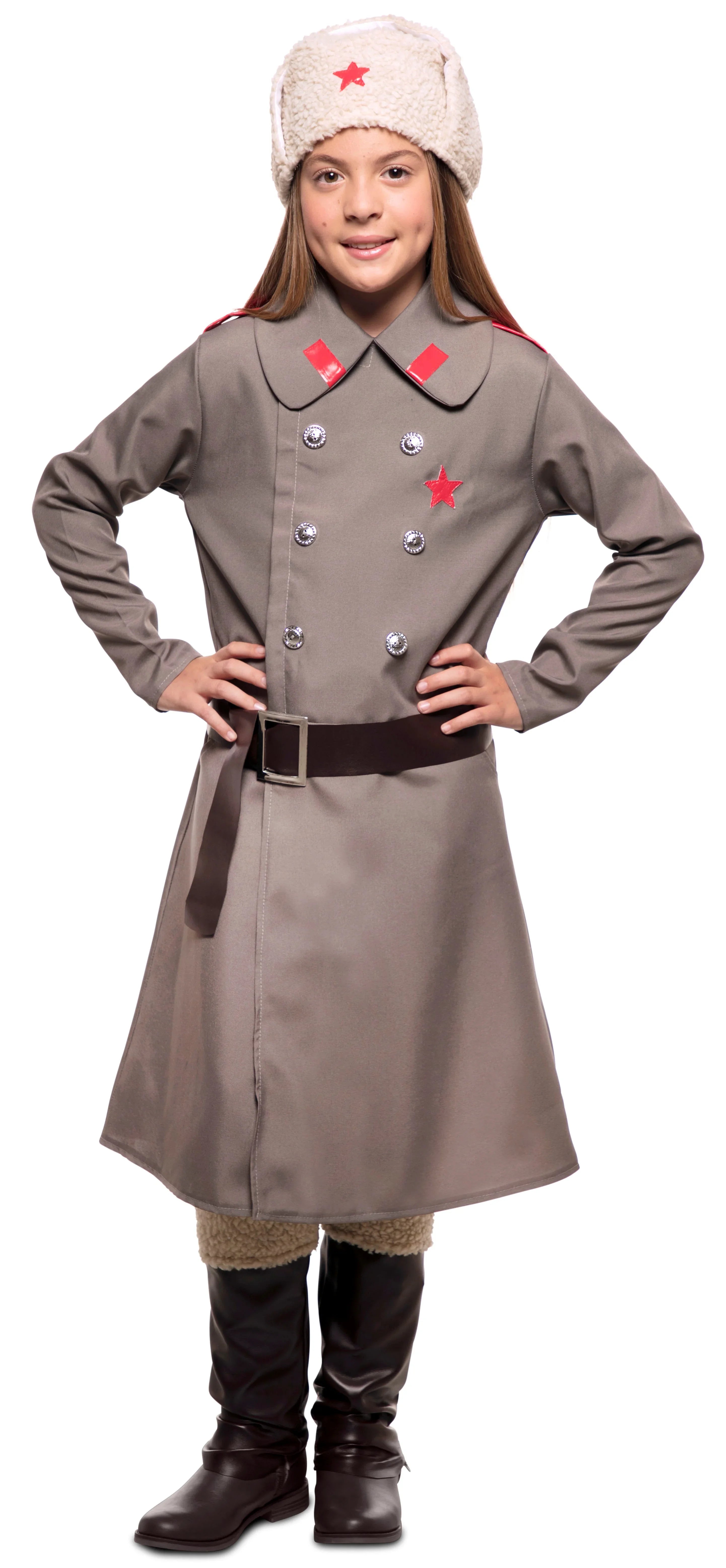 Disfraz de Militar Rusa Bolchevique para Niña Rusos EuroCarnavales