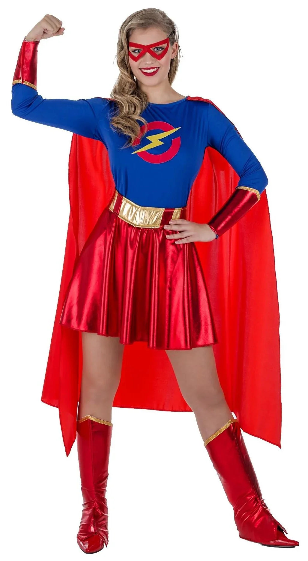Disfraz de Superchica para Mujer Superman y Supergirl Kimokawaii