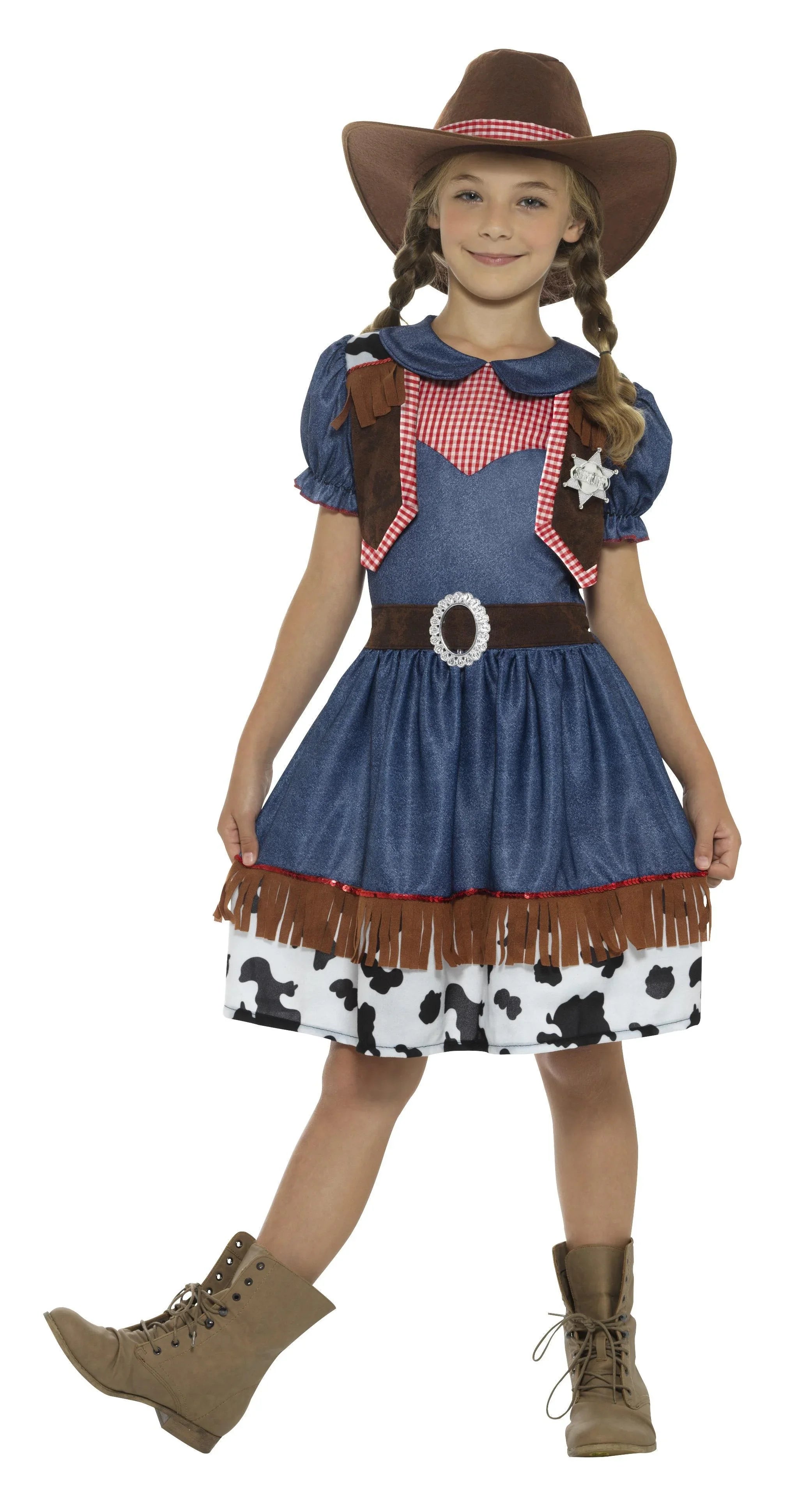 Disfraz de Vaquera Tejana para Niña Vaqueros Infantiles Smiffys