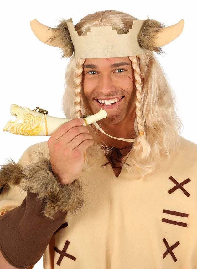 Cuerno Vikingo Blanco 24cms Complementos Vikingos Guirca