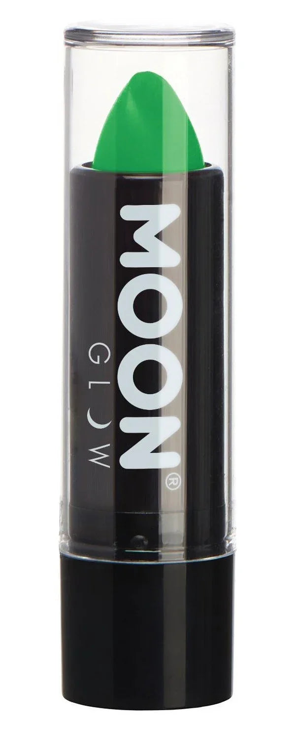 Pintalabios Neón UV en Colores Pintalabios Smiffys Verde