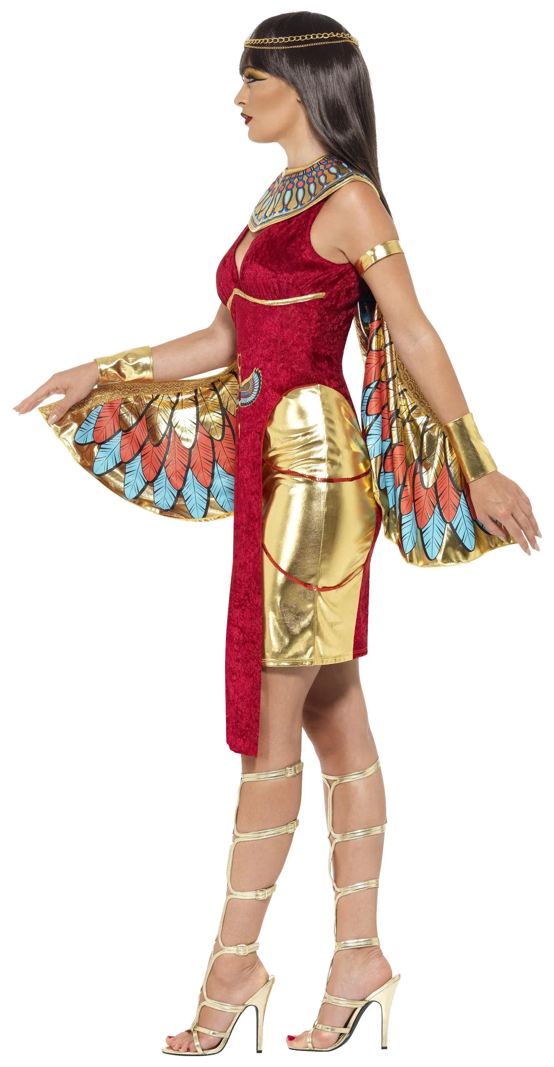 Disfraz de Diosa Egipcia Isis con Alas para Mujer Egipcios Smiffys