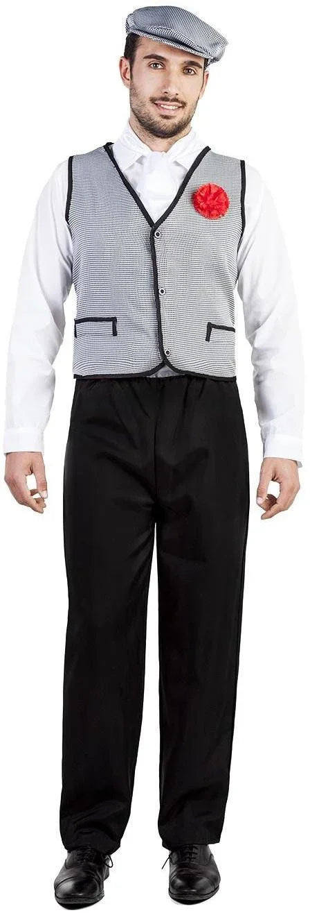 Disfraz de Chulapo con Chaleco para Adulto Chulapos y Chulapas Kimokawaii