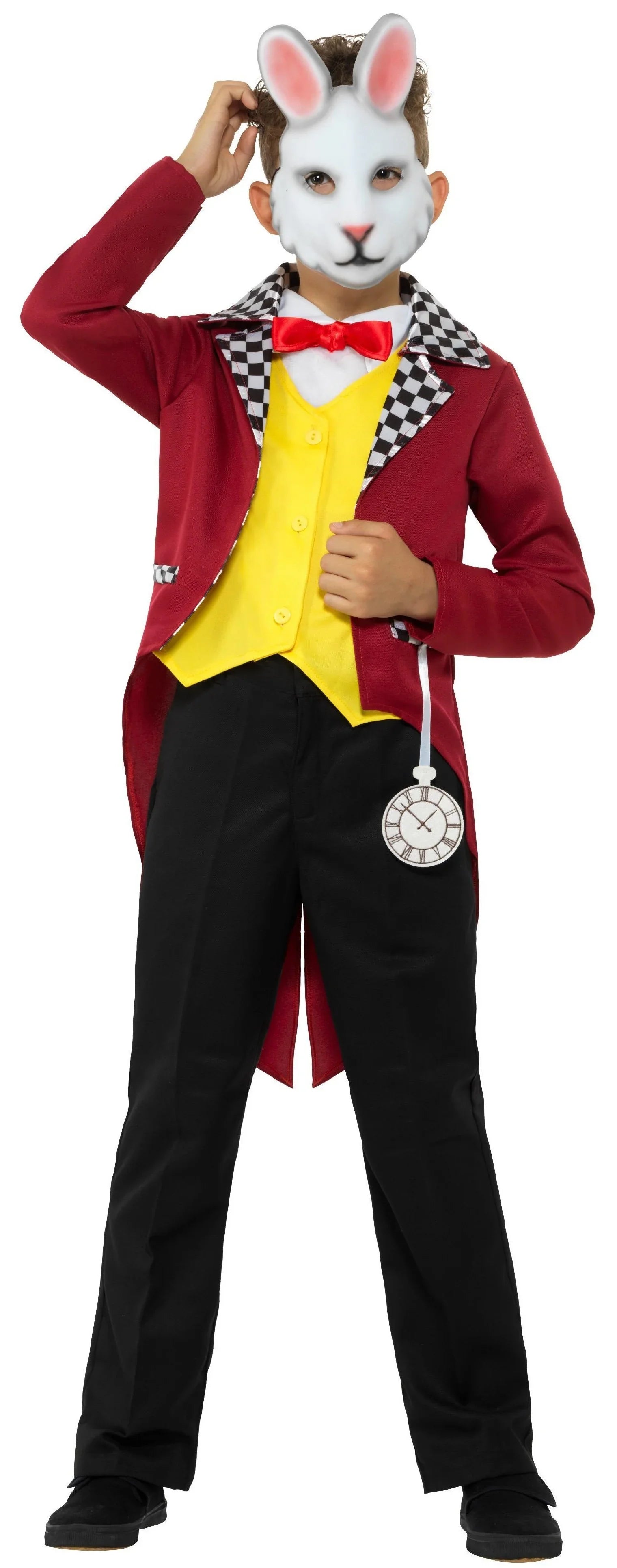 Disfraz de Conejo Blanco de Alicia con Careta para Niño Conejo Blanco de Alicia Smiffys