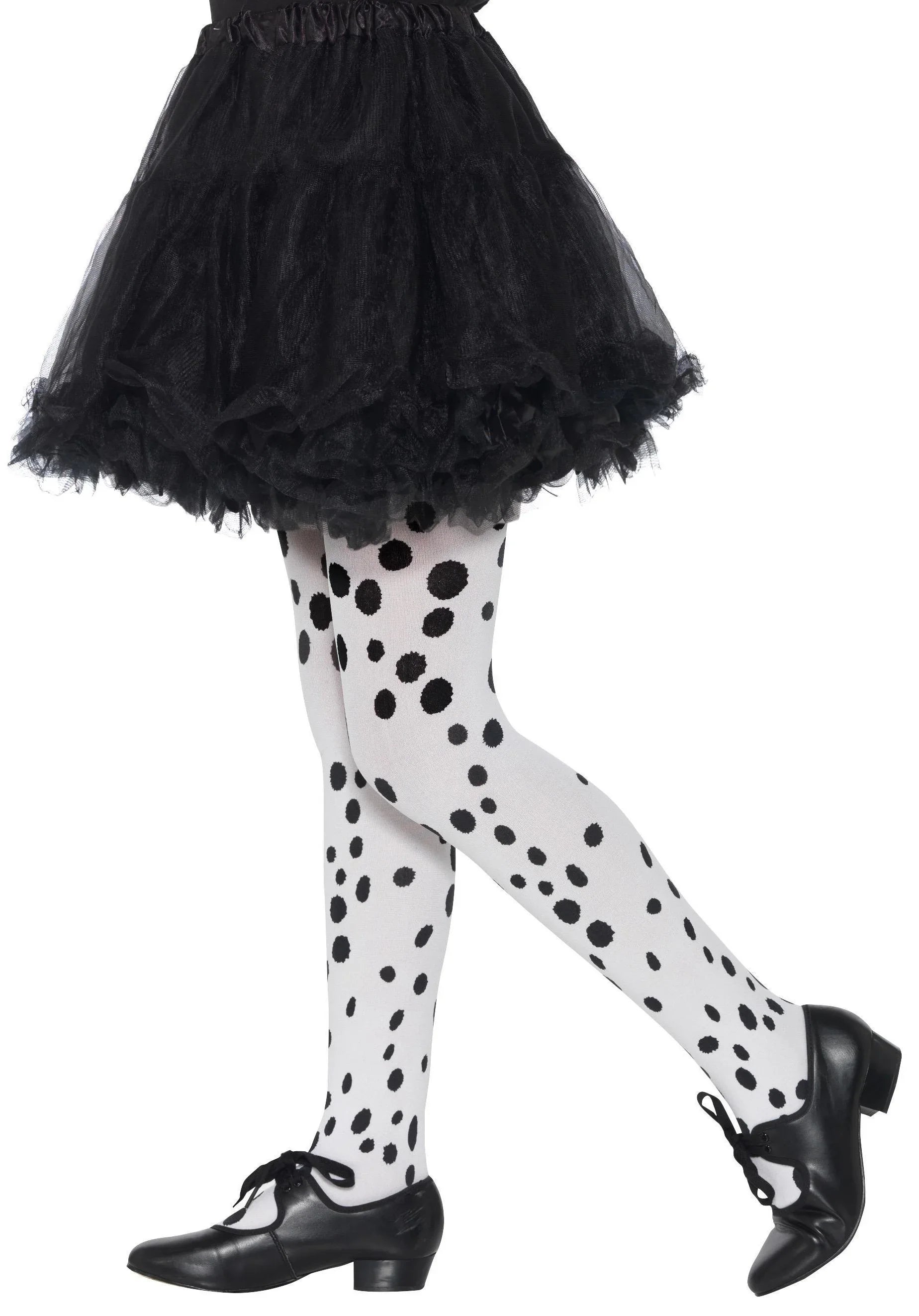 Pantys de Dálmata Infantiles Blancos y Negros Medias y Pantys Smiffys