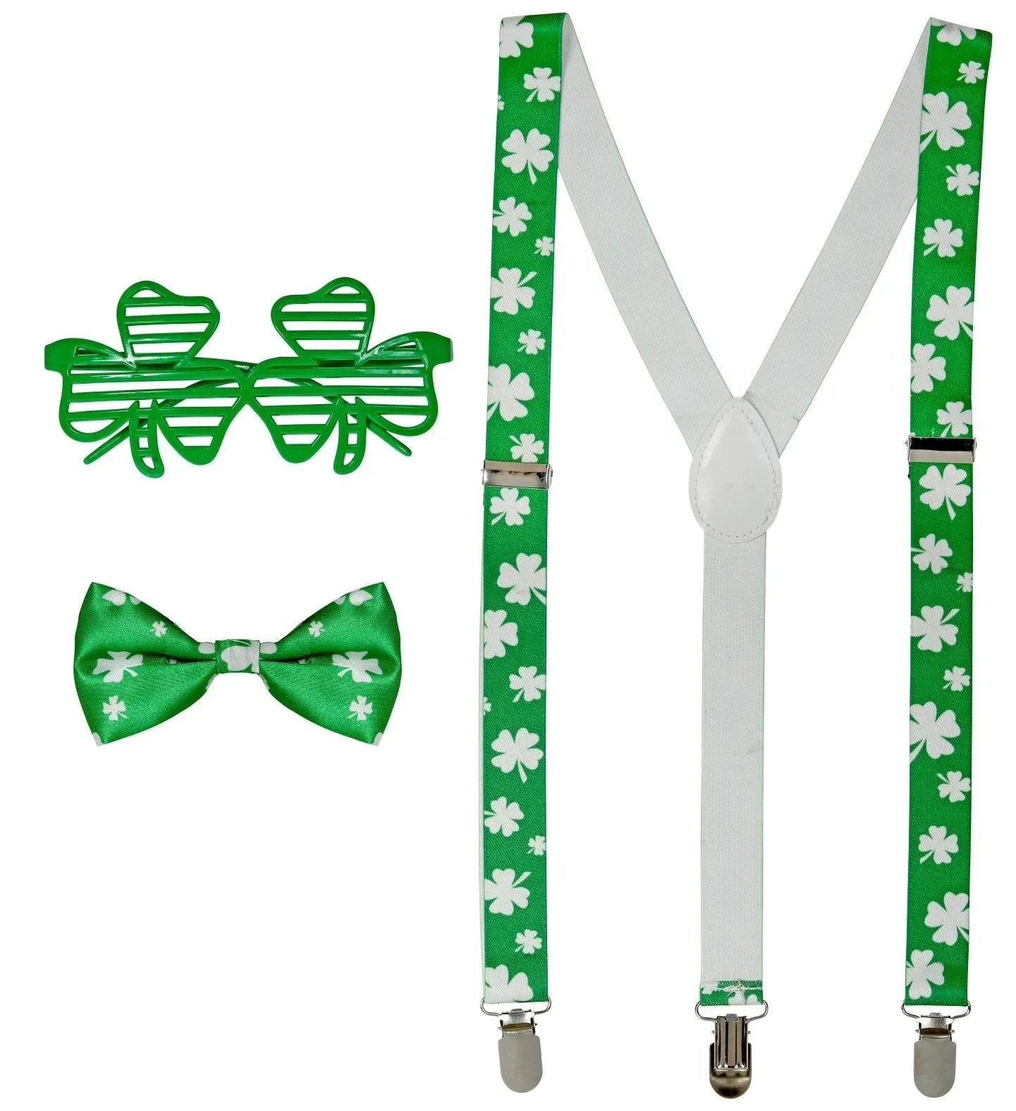 Kit de San Patricio con Gafas, Tirantes y Pajarita San Patricio Widmann