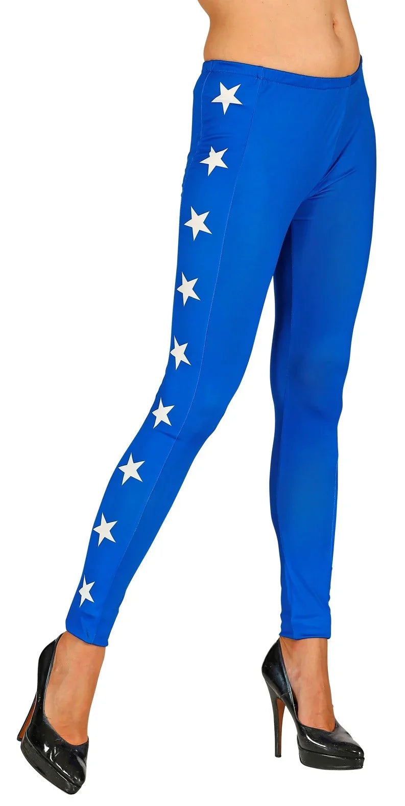 Leggings de Wonder Lady Azules con Estrellas Leggings Widmann