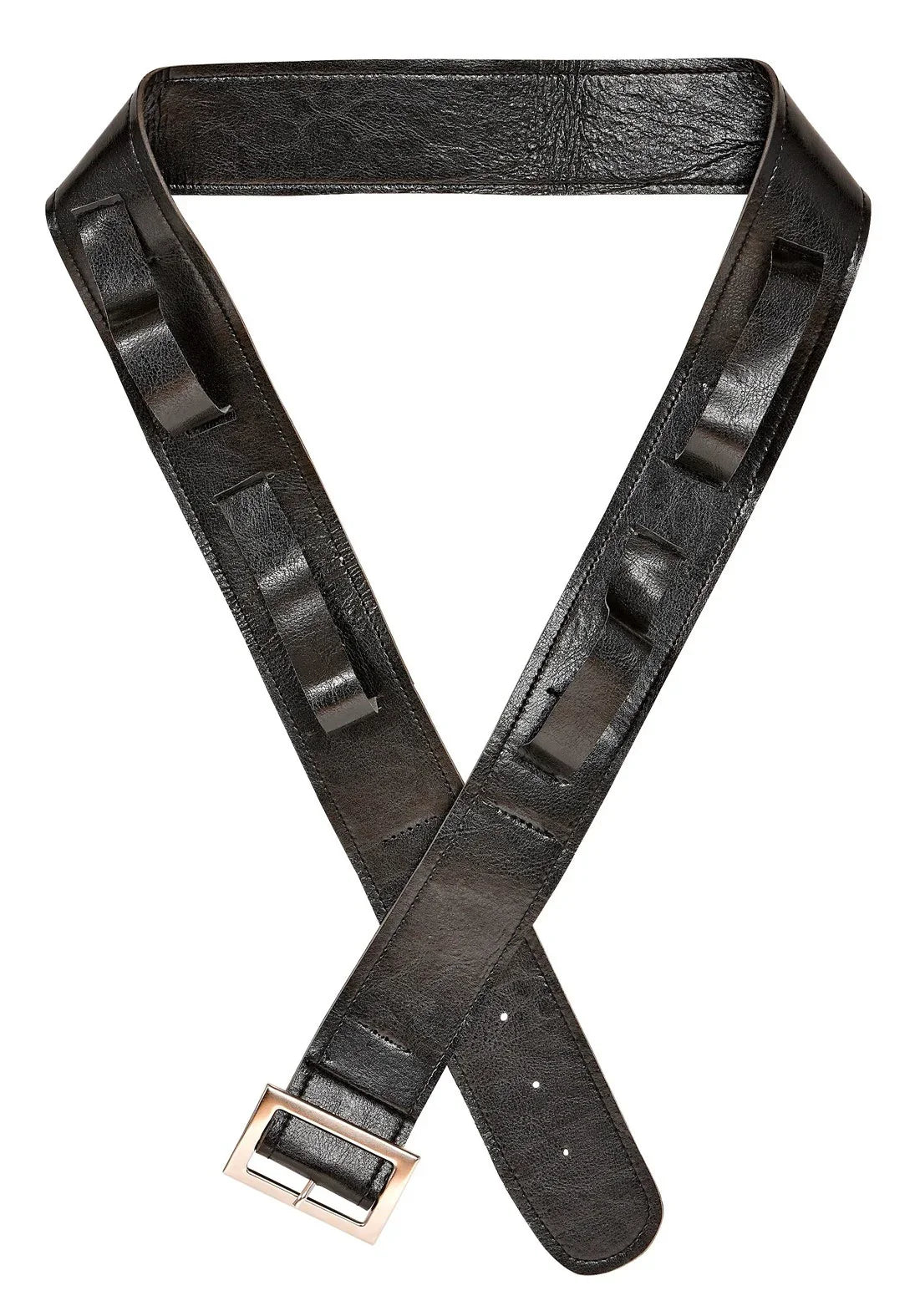 Cinturón Negro de Polipiel con Fundas para Espadas Cinturones Widmann