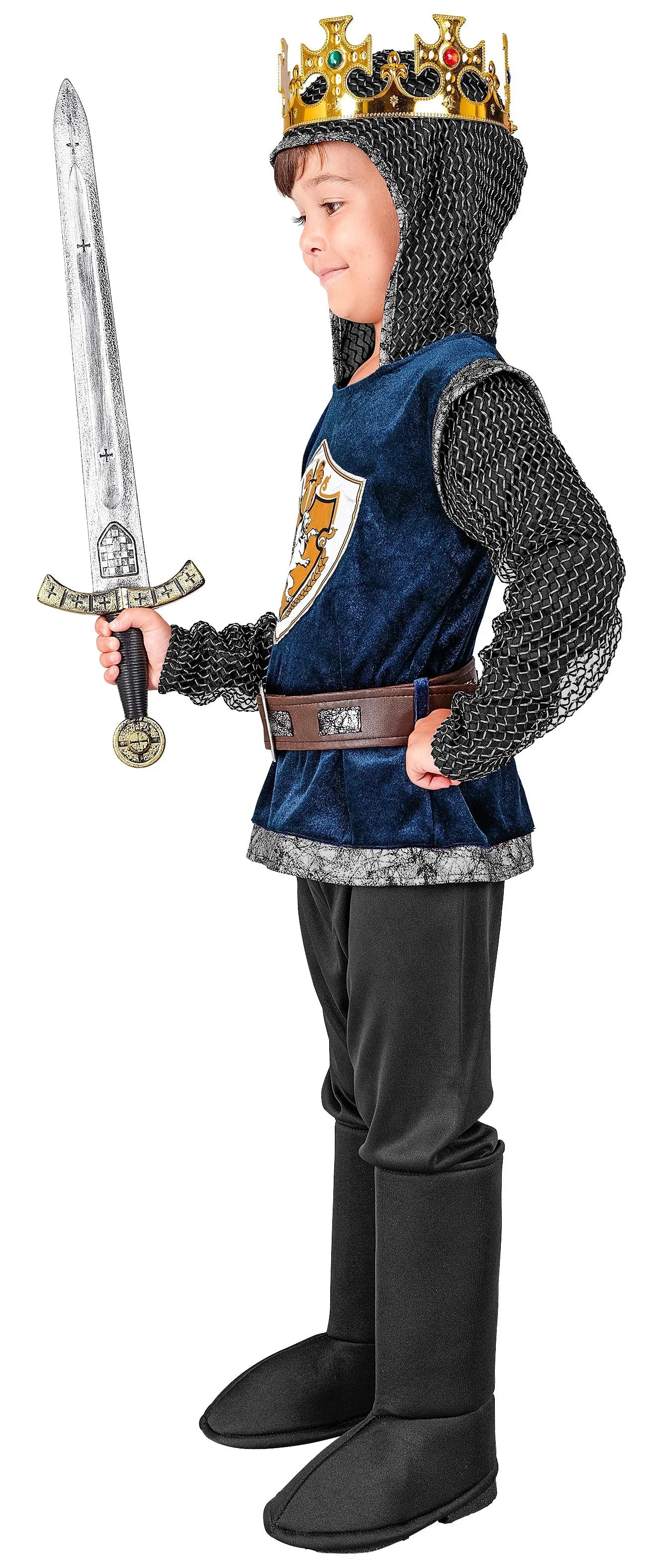 Disfraz de Caballero Medieval Azul Infantil Caballeros y Cruzados Medievales Widmann