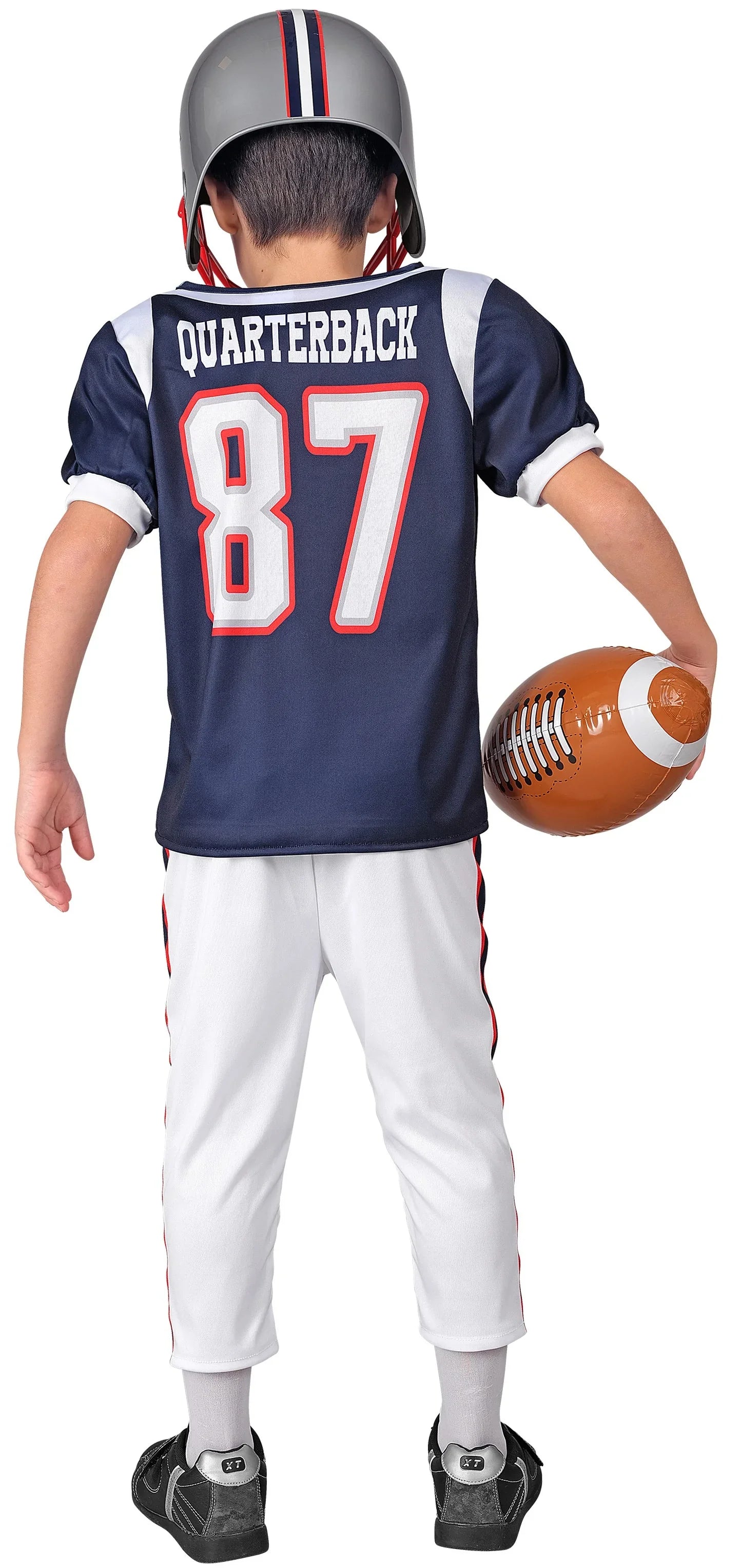 Disfraz de Quaterback de Fútbol Americano Azul para Niño Jugadores de Rugby Widmann