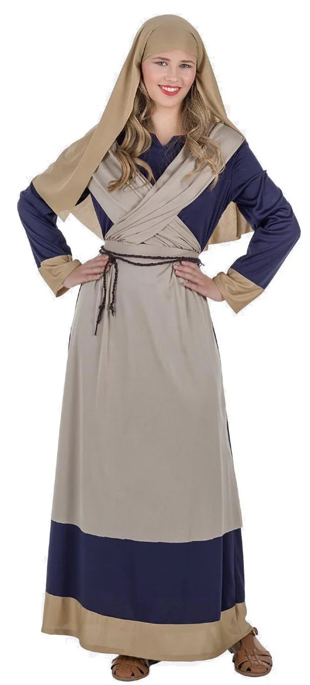 Disfraz de Lavandera Hebrea para Mujer Personajes del Belén Kimokawaii