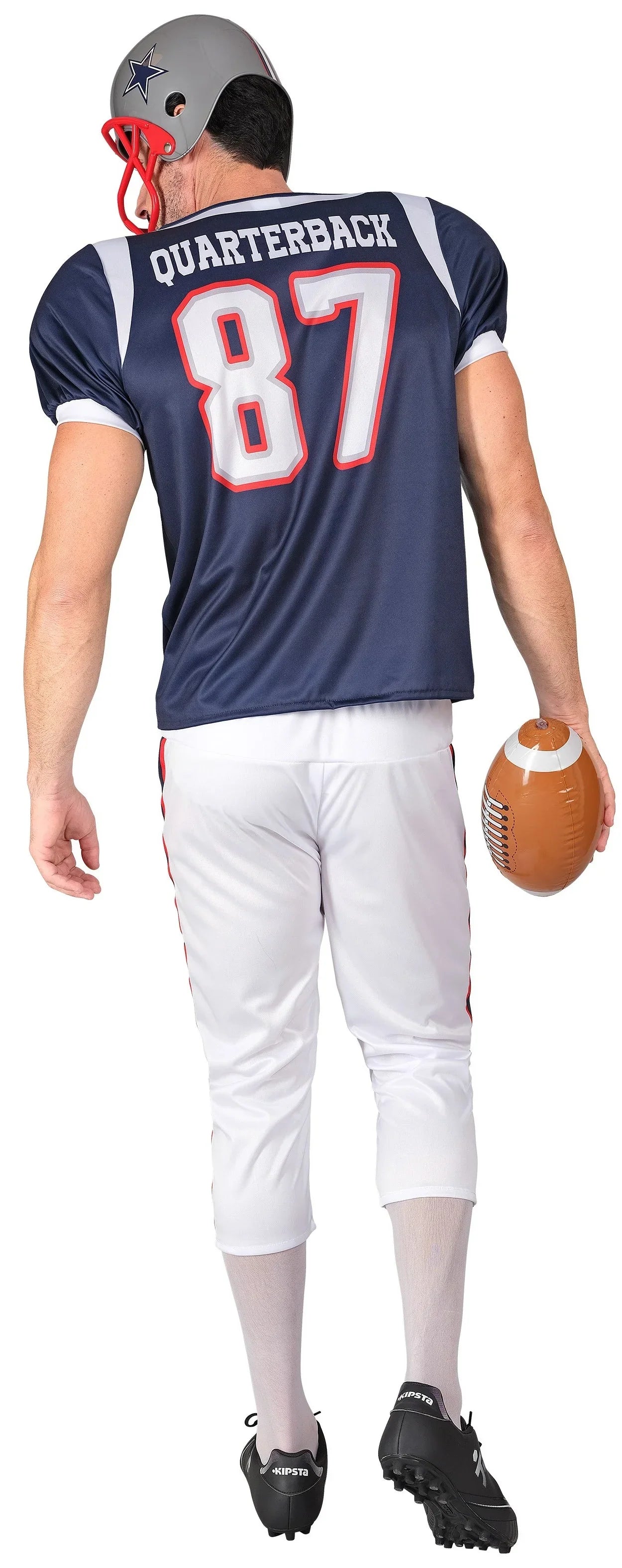 Disfraz de Quaterback de Fútbol Americano Azul para Hombre Jugadores de Rugby Widmann