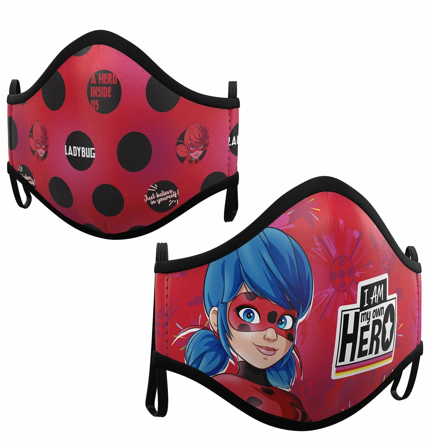 Mascarilla de Ladybug Infantil LadyBug y CatNoir Viving