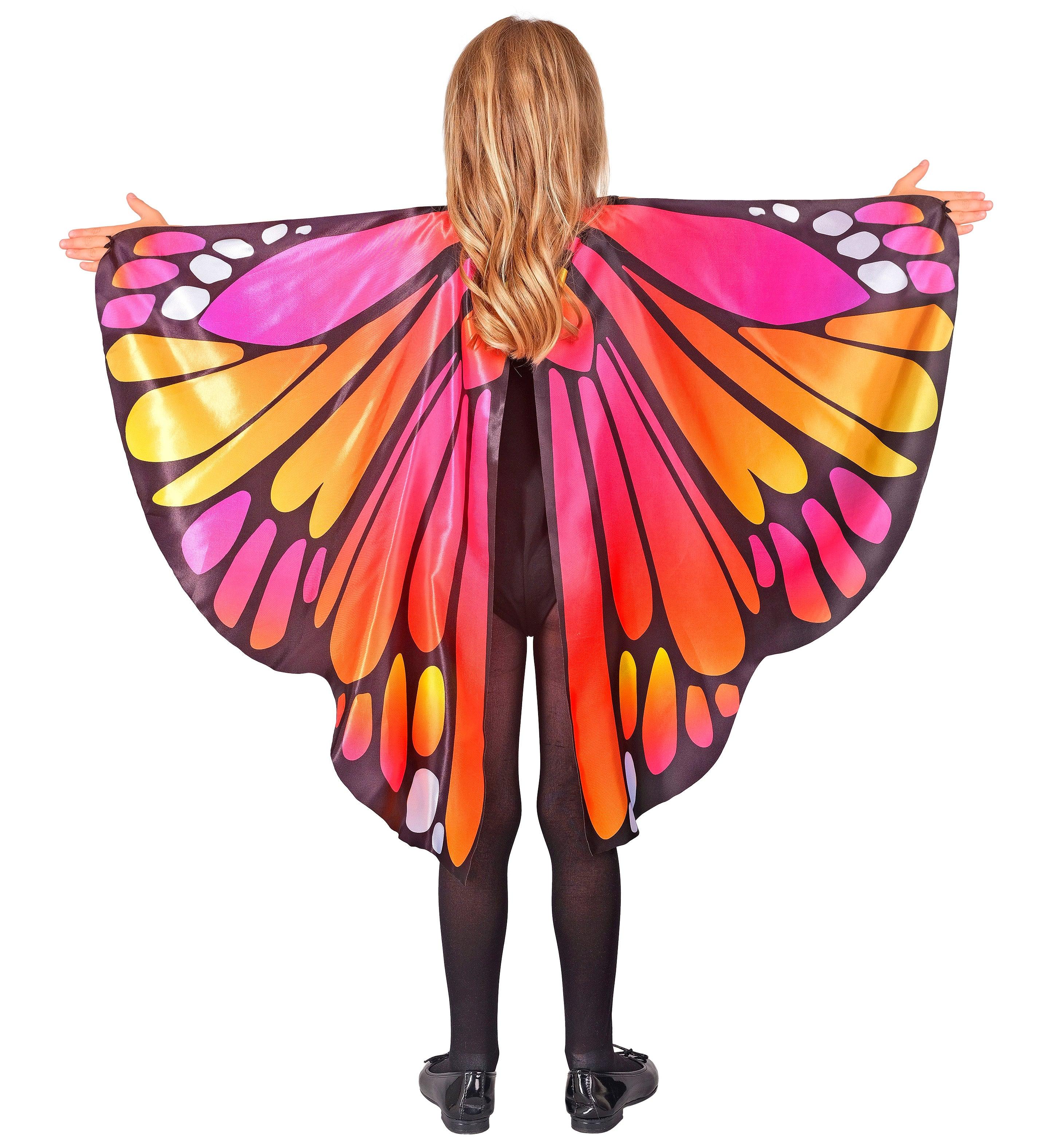 Alas de Mariposa Naranjas y Rosas Infantiles con Antifaz Mariposa Widmann
