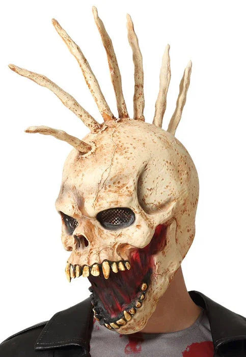 Máscara de Esqueleto Punk con Cresta de Hueso Máscaras Halloween Atosa