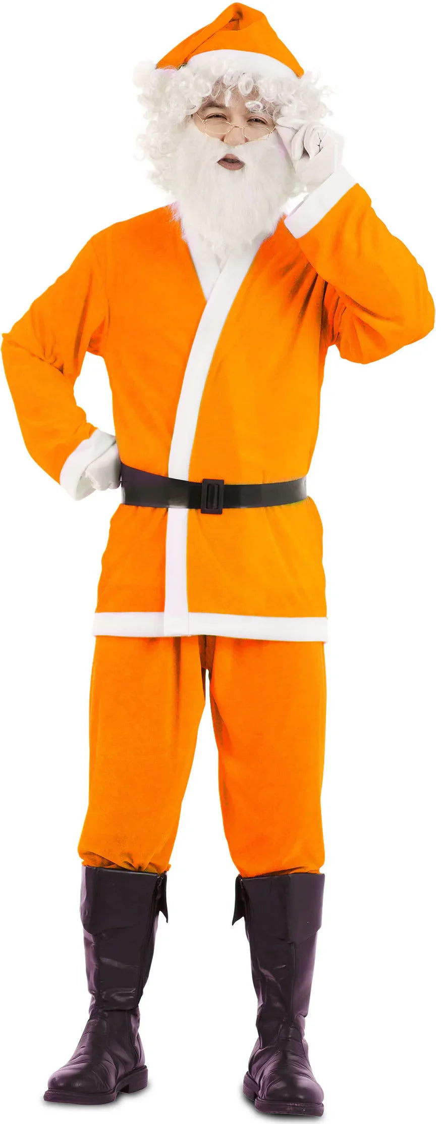 Disfraz de Papá Noel Naranja para Adulto Papa Noel y Mama Noel EuroCarnavales
