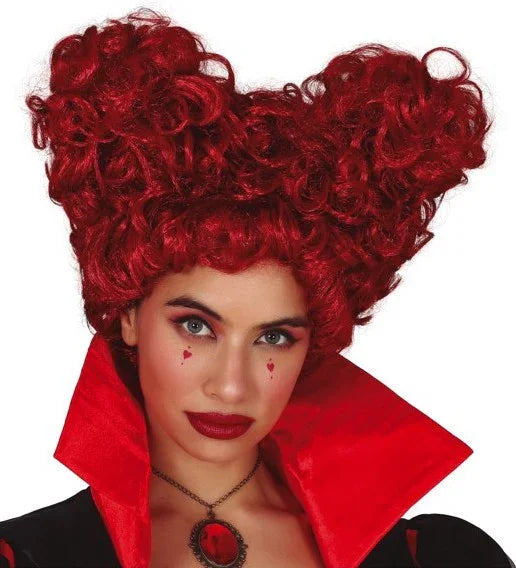 Peluca Burdeos de Reina de Corazones Reina de Corazones Guirca