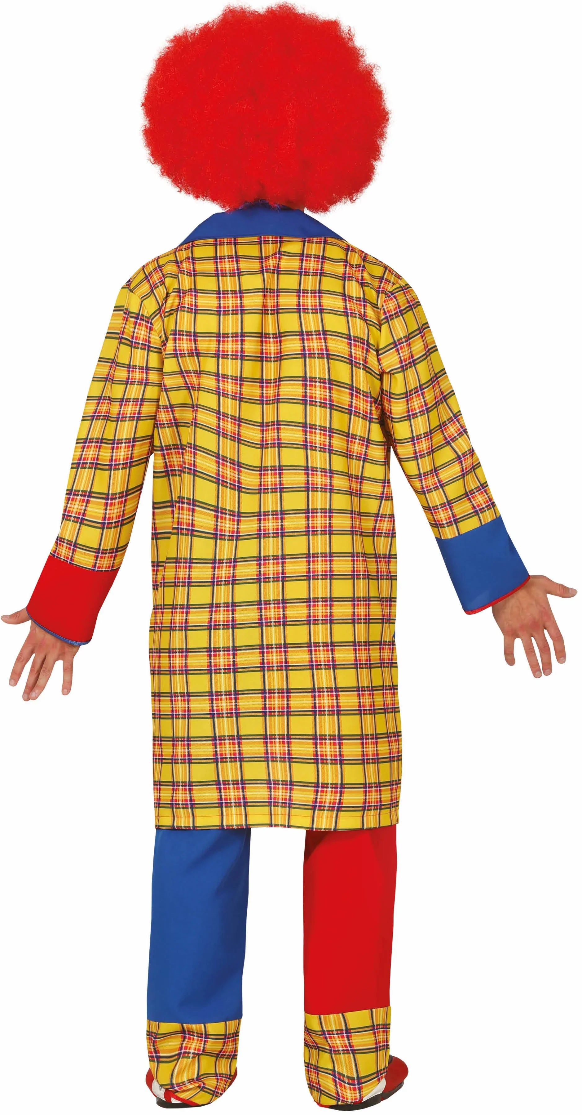 Disfraz de Payaso a Cuadros para Adulto Payaso Guirca