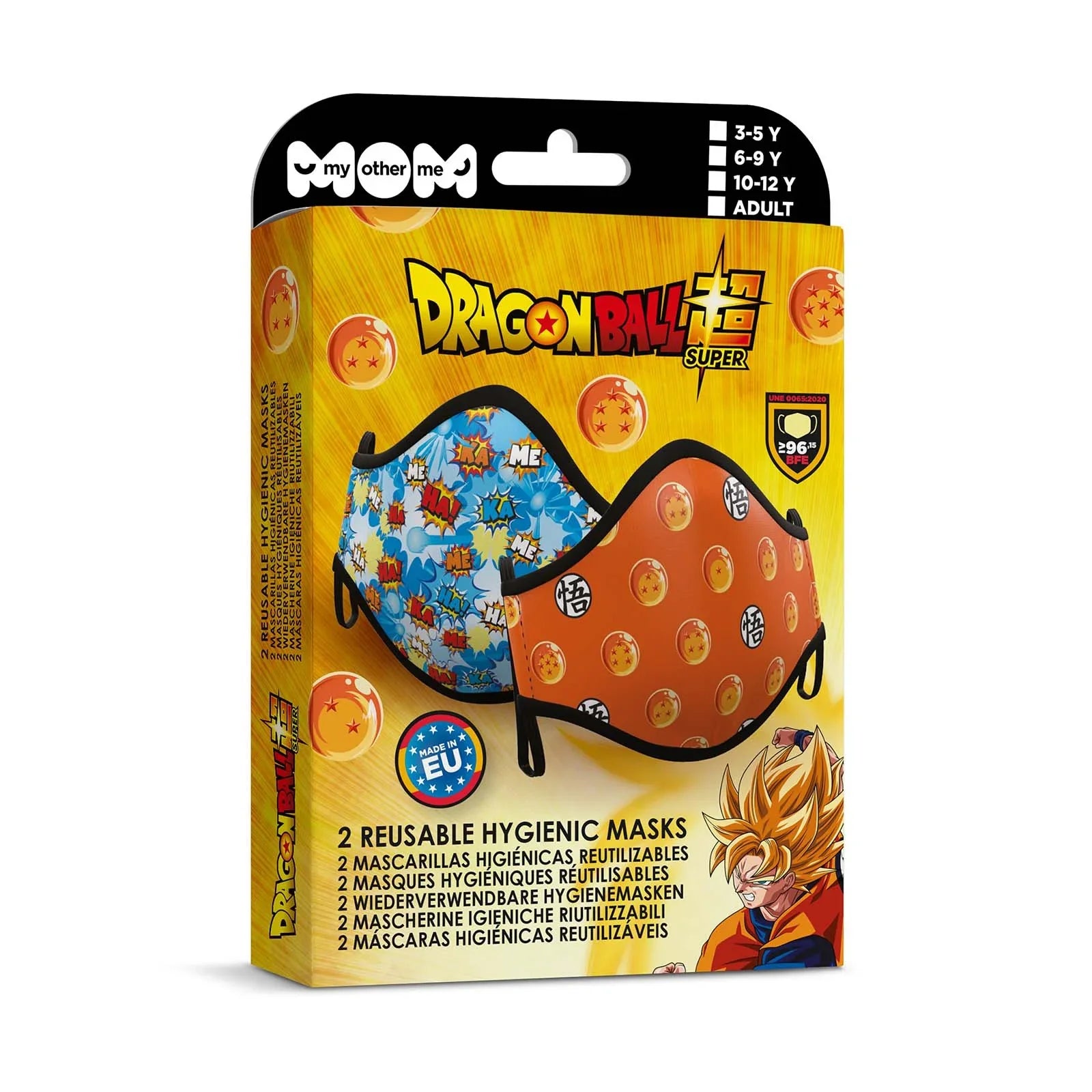 Mascarilla de Dragon Ball Estampada Infantil Dragon Ball Viving