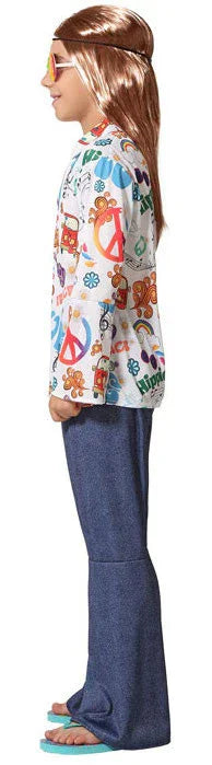 Disfraz de Hippie Jeans Estampado para Niño Hippies Infantiles Atosa