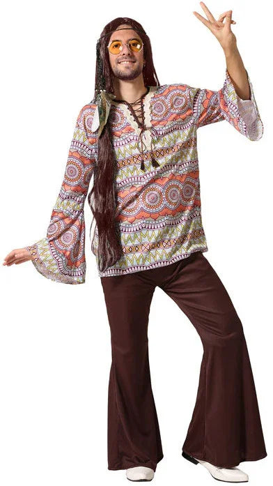Disfraz de Hippie Vintage para Hombre Hippie Atosa