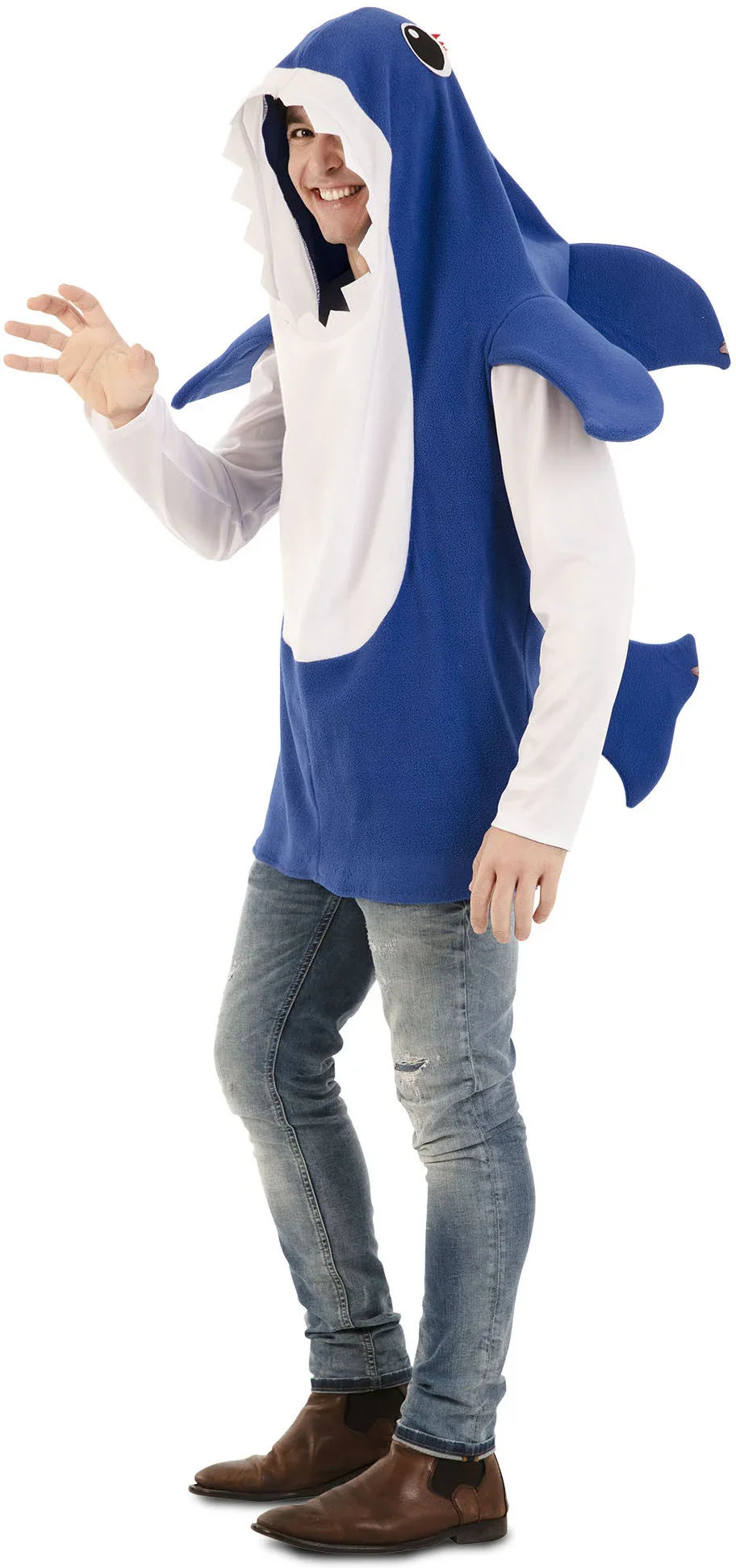 Disfraz de Baby Shark Azul para Adulto Tiburón EuroCarnavales