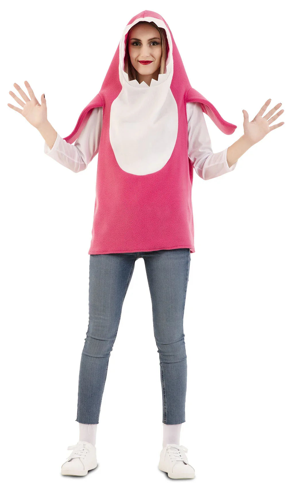 Disfraz de Baby Shark Rosa para Adulto Tiburón EuroCarnavales