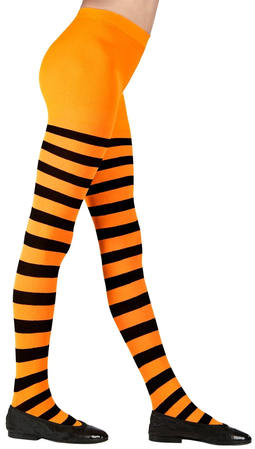 Pantys Infantiles Rayas Naranjas Medias y Pantys Widmann