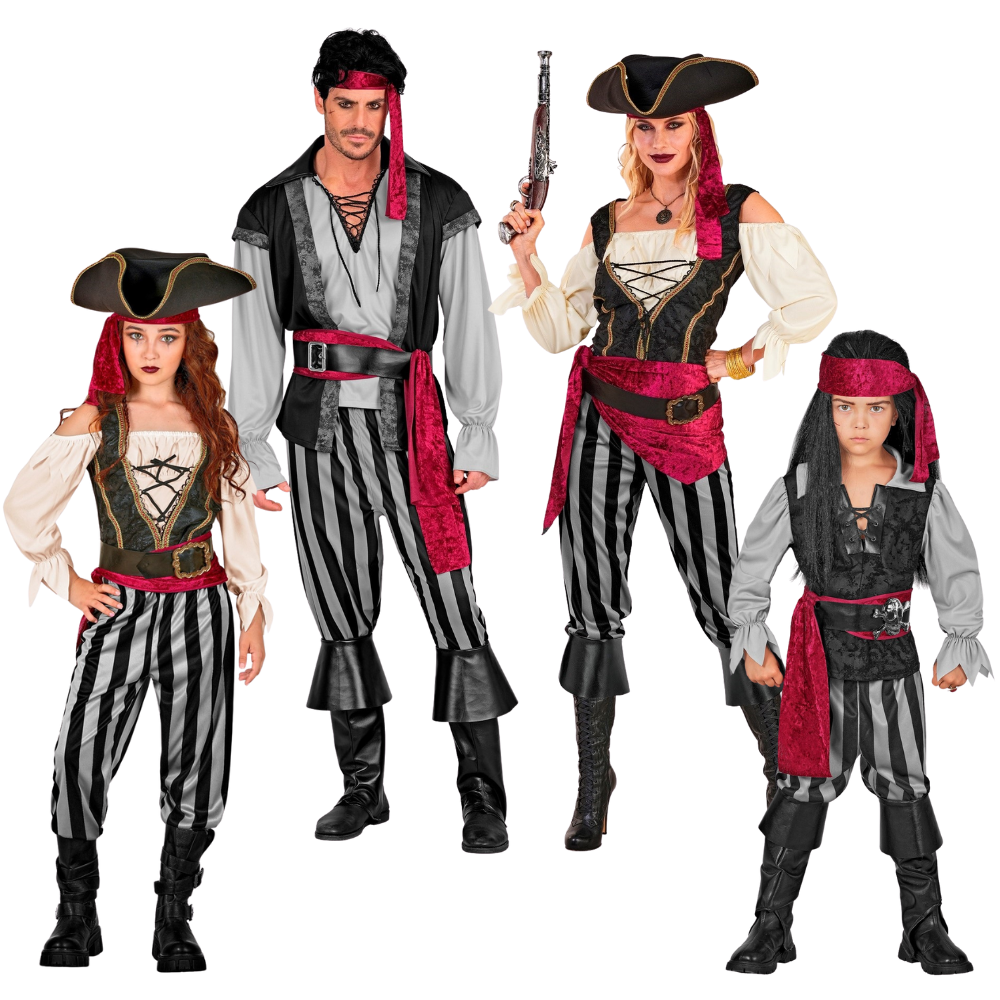 Déguisements pour un groupe de pirates boucaniers
