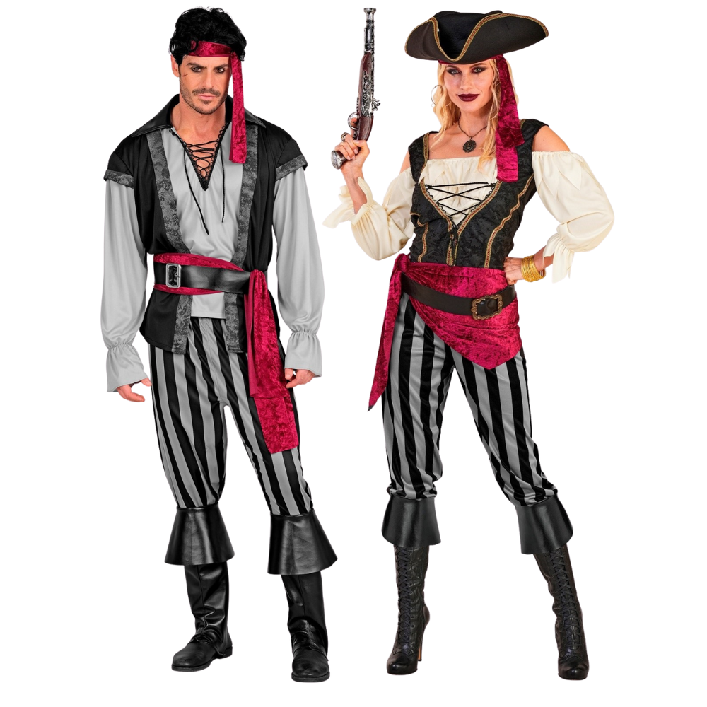 Déguisements de couple pirate et boucanier
