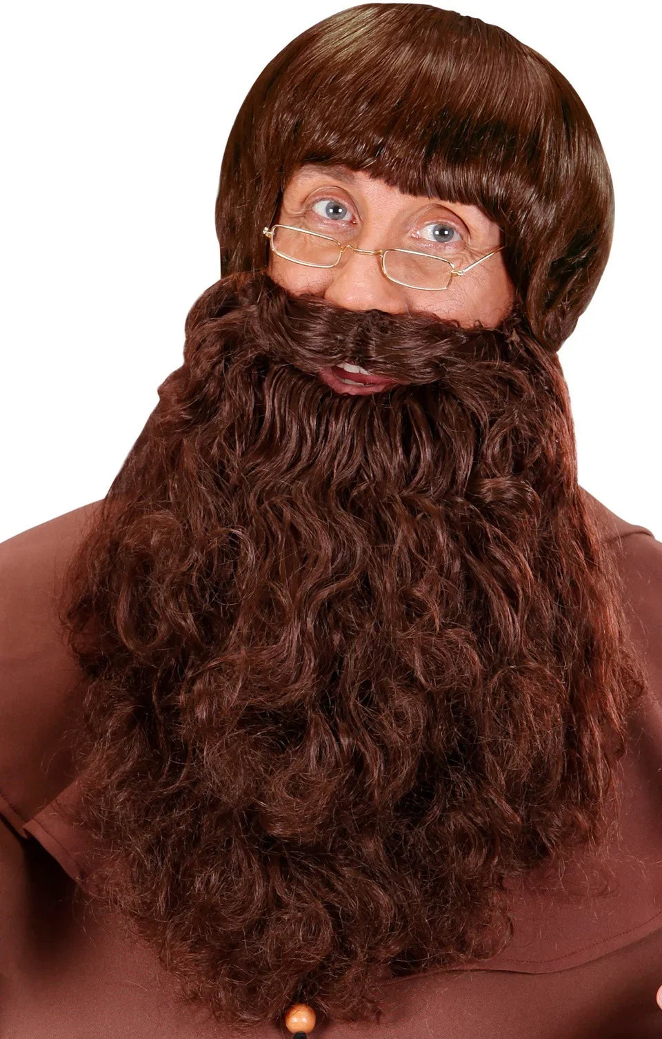 Barba Castaña Larga Ondulada Barbas y Bigotes Widmann