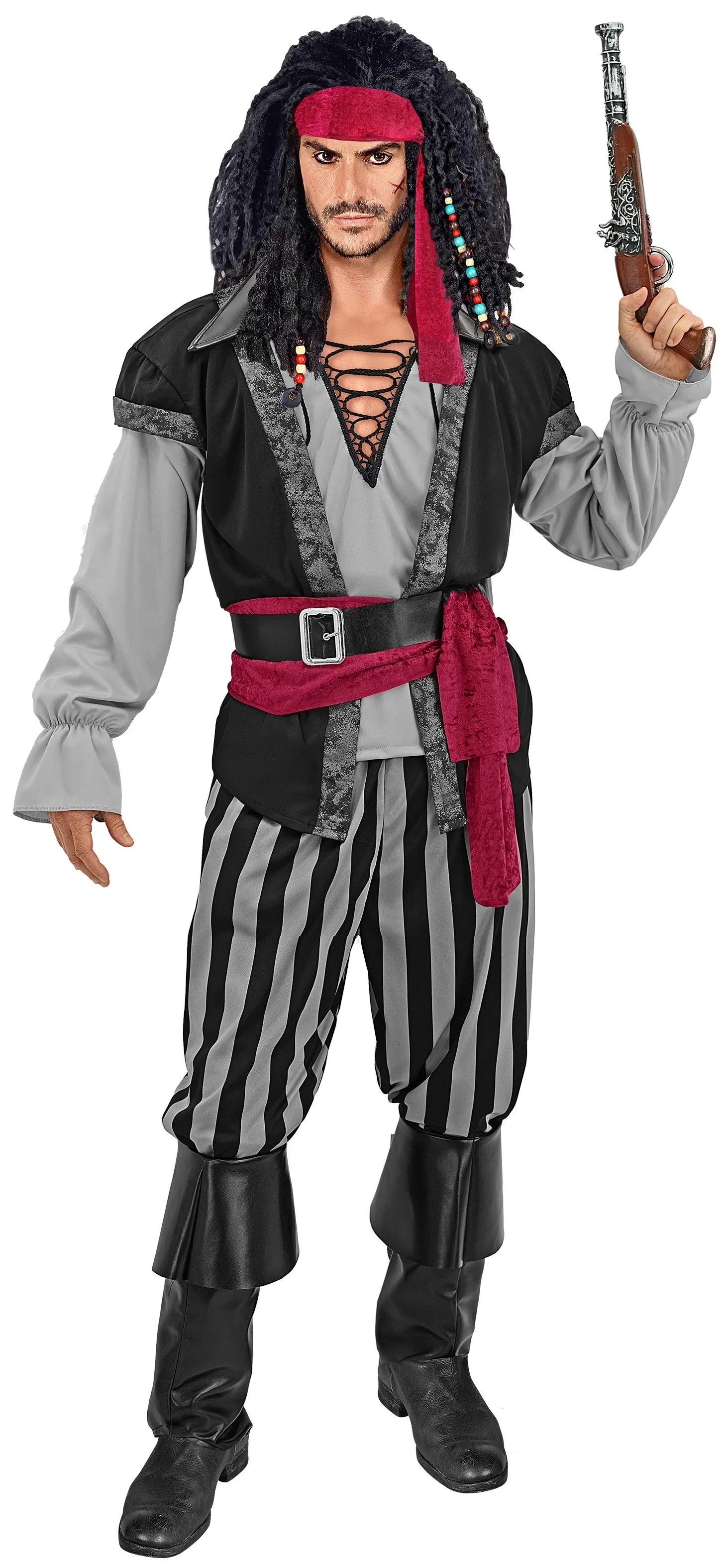 Disfraz de Capitán Pirata Oscuro para Hombre Piratas Widmann