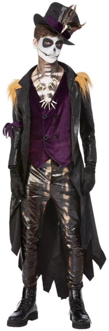 Disfraz de Voodoo Premium para Adulto Hechiceros y Muñecas Vudú Smiffys